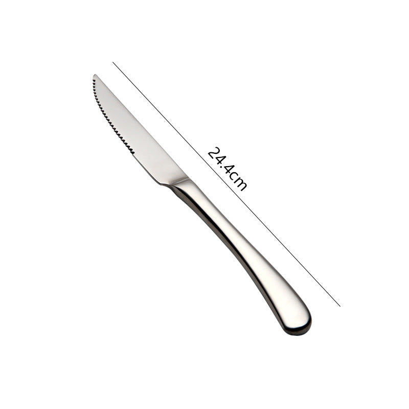 Moonshine steak cutlery cutlery stainless steel western tableware restaurant household thickened steak cutlery high-value cutlery set