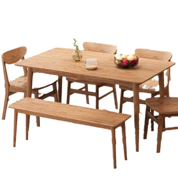 Ash wood Nordic style dining table