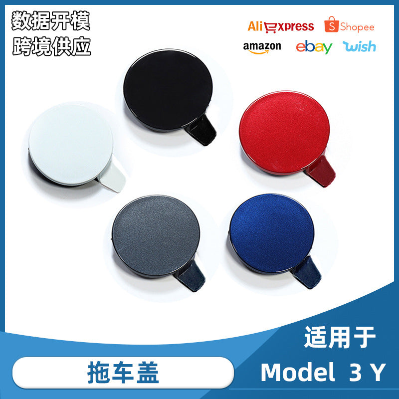 For Tesla 16-23 years MODEL3 Y car front tow hook cover accessories Tesla front bar tow cover