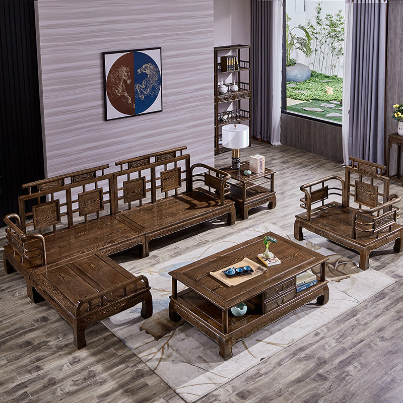 Wooden sofa