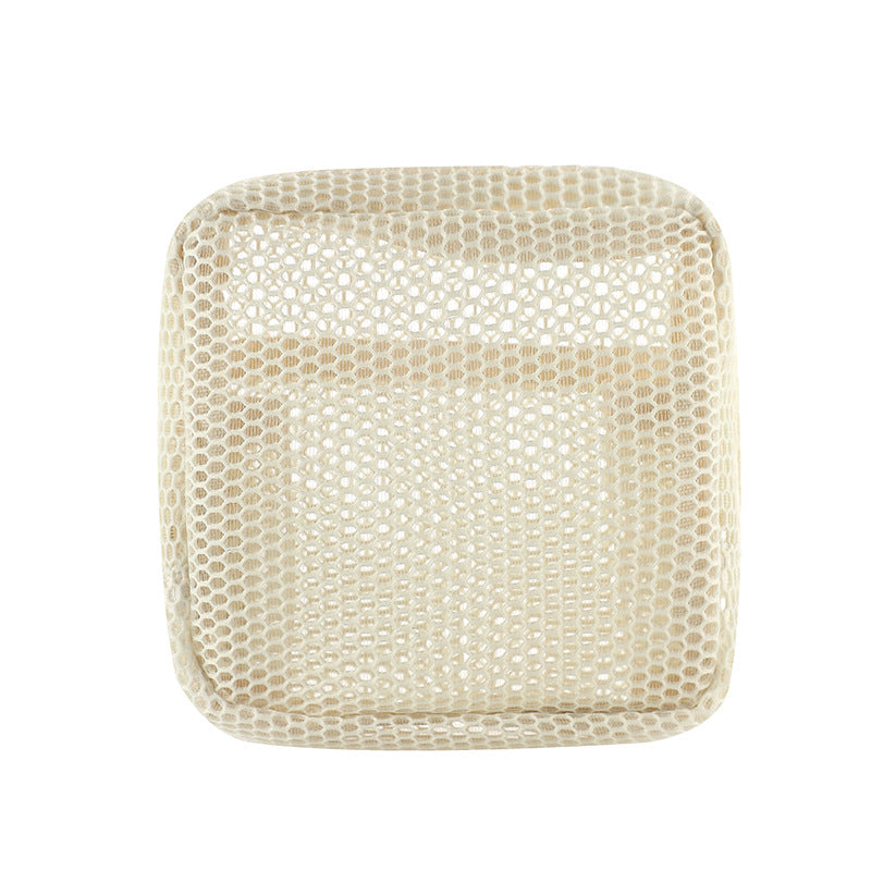 Dopamine color tofu bag Portable mesh cosmetic bag Lipstick small square bag storage bag mesh tampon bag