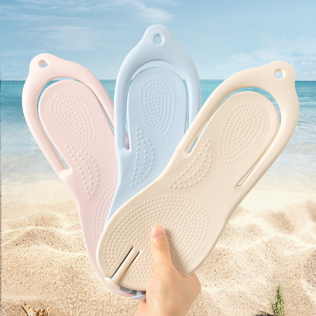 Foldable travel slippers for women's hotel business trip portable swimming bathroom non-slip bath travel disposable slippers