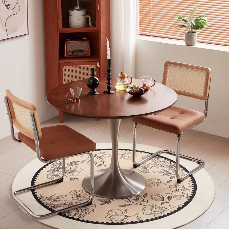 Round vintage dining table