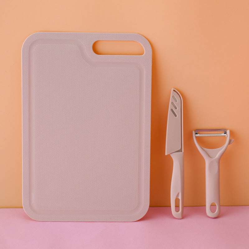 Home cutting board, slicing knife, kitchen knife set, dormitory cutting board, full set, combination gift, cutting board, fruit cutting board