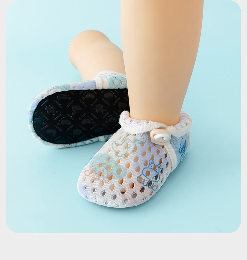 Children's floor shoes, baby summer thin indoor home non-slip cool toddler socks, baby mesh shoes socks