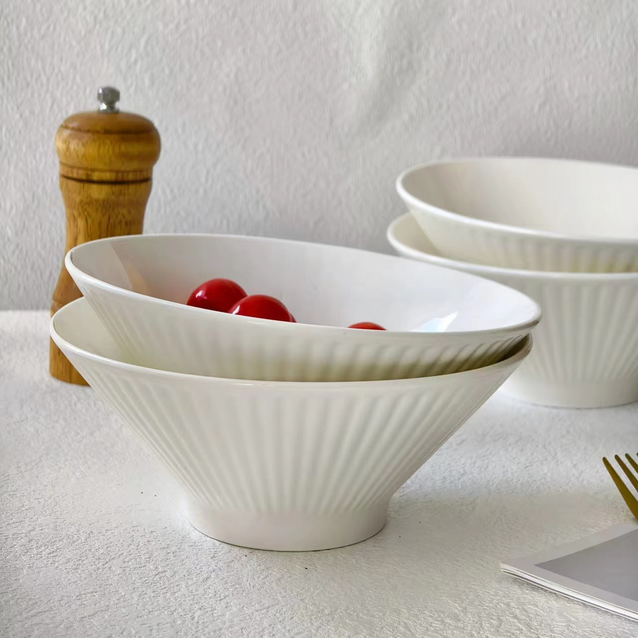 Bucket hat noodle bowl home 2024 new underglaze color ramen bowl premium ceramic noodle bowl noodle bowl 7 inches