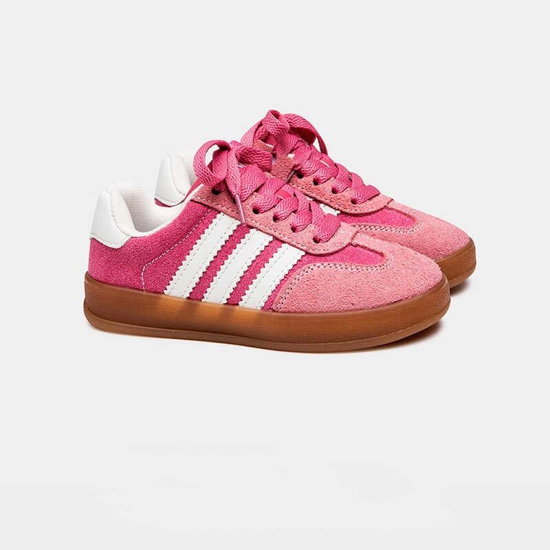 Children's Shoes Spring Autumn 2025 New Breathable Girls German Training Shoes Velcro Boys Sneakers Low Top Sneakers
