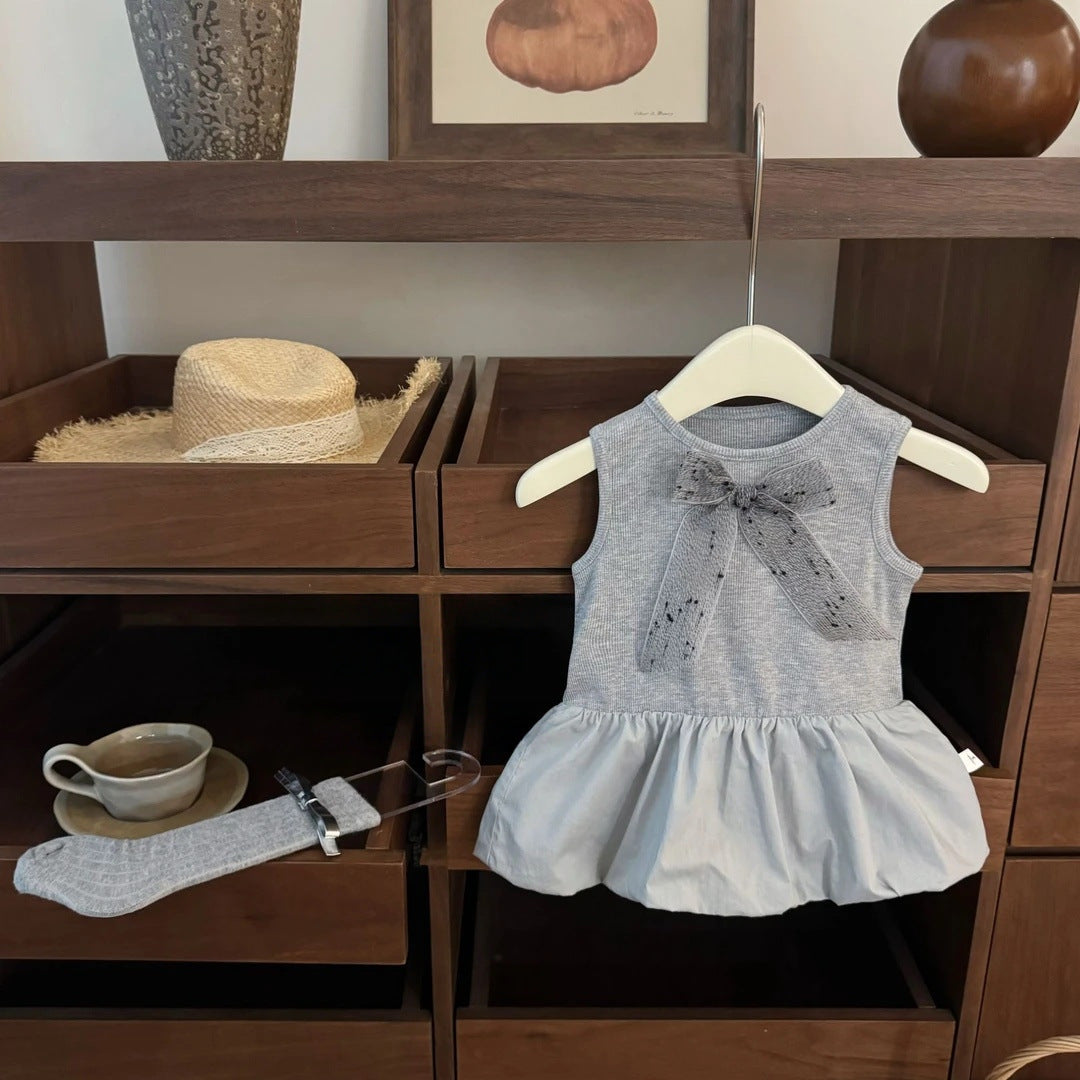 Ningli girl Lolita princess dress foreign style 2025 new summer girl baby rabbit police dress trend