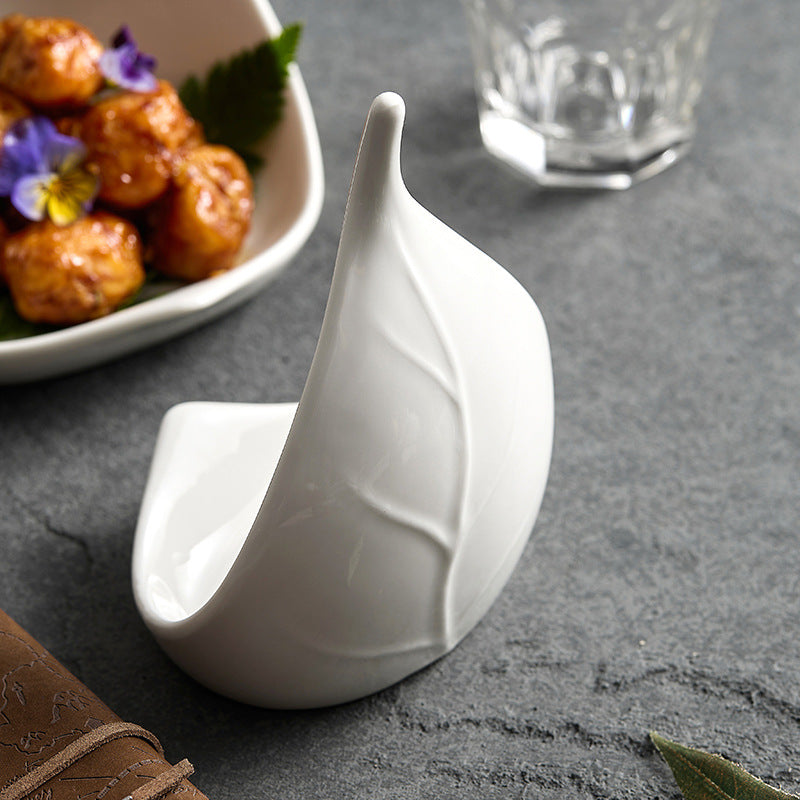New Chinese Chinese plates, commercial tableware, exquisite high-end Chinese style, Zen white hotel restaurant, creative dish plates