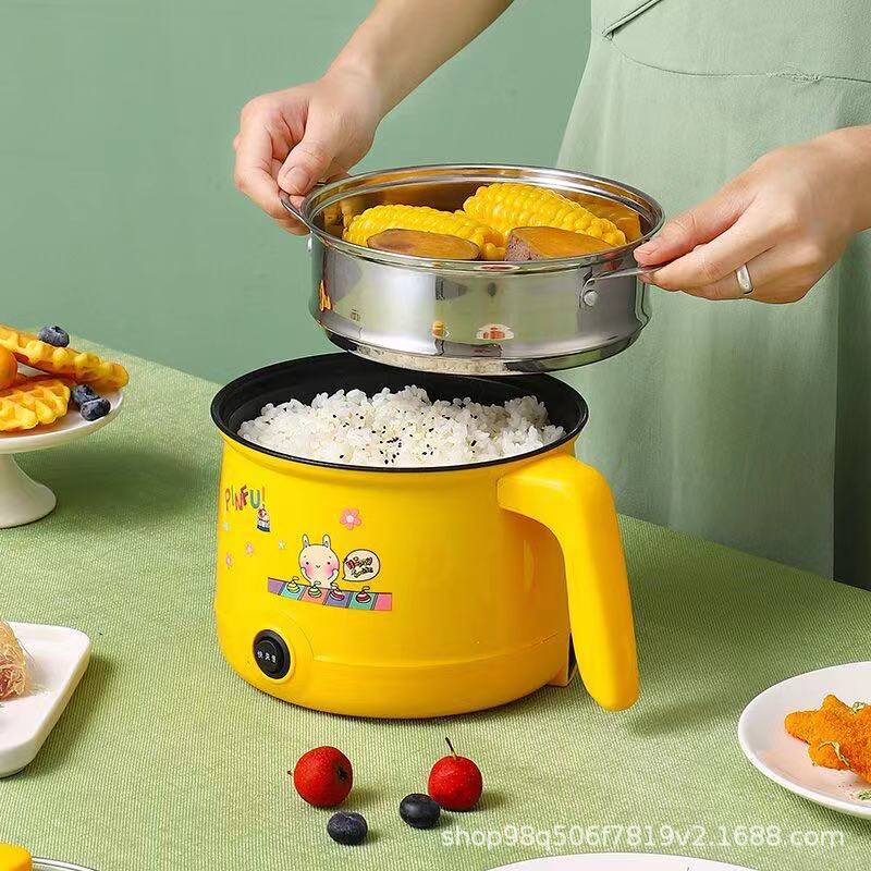 Multi-function frying and boiling small electric cooker electric cooking pot dormitory electric hot pot net celebrity with the same household small rice cooker mini