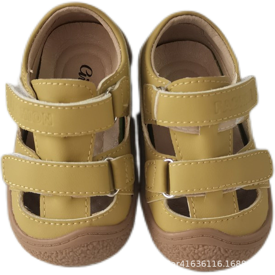 Children's sandals, spring and summer baby shoes, soft soles, non-slip baby toddler shoes, boys' single shoes, 1-2 years old, girls' shoes