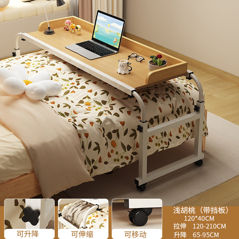 Trendy Cross Bed Table, Home Bed Table, Movable Desk, Computer Desk, Bedroom Bedside Small Table, Lazy Lifting Bed