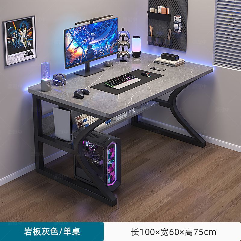 Modern Simple White Computer Desk Home Desktop Bedroom Desk Simple Gaming Desk Office Desk Workbench Table