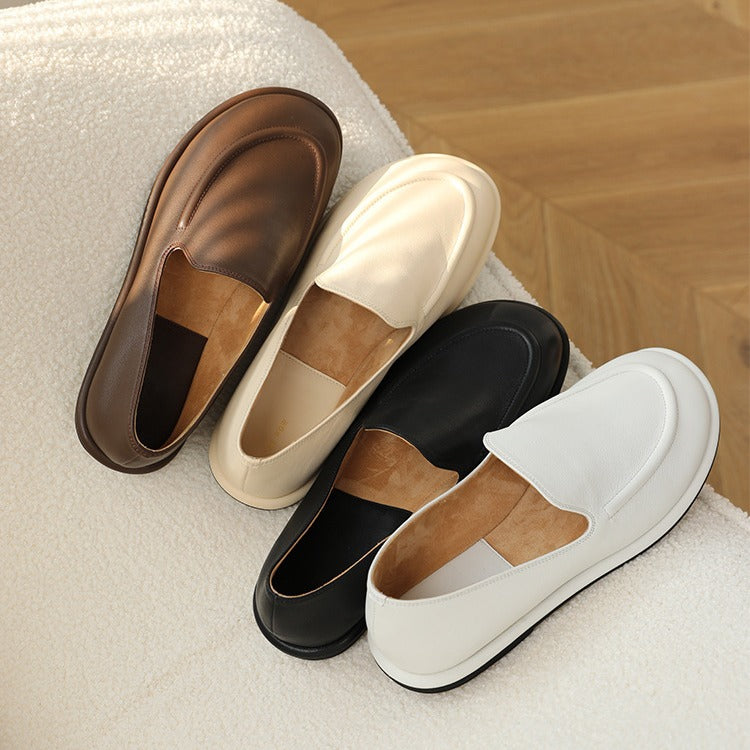 Grape mom studiolee new summer clouds round toe wrap foot one foot soft glutinous versatile loafer women