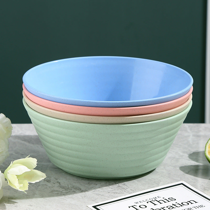 Simple ramen bowl plastic bowl large household instant noodle bowl spicy hot snail noodle special soup bowl anti-drop bowl wholesale