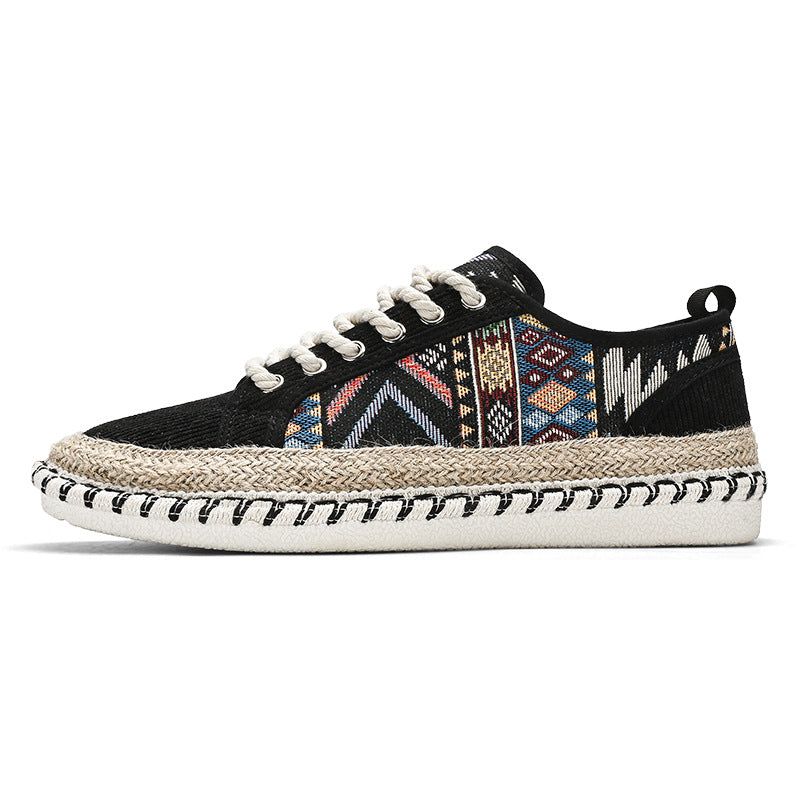 2025 New Sneaker Shoes Summer Breathable Casual Versatile Men's Slip Old Beijing Canvas Shoes Fisherman Shoes