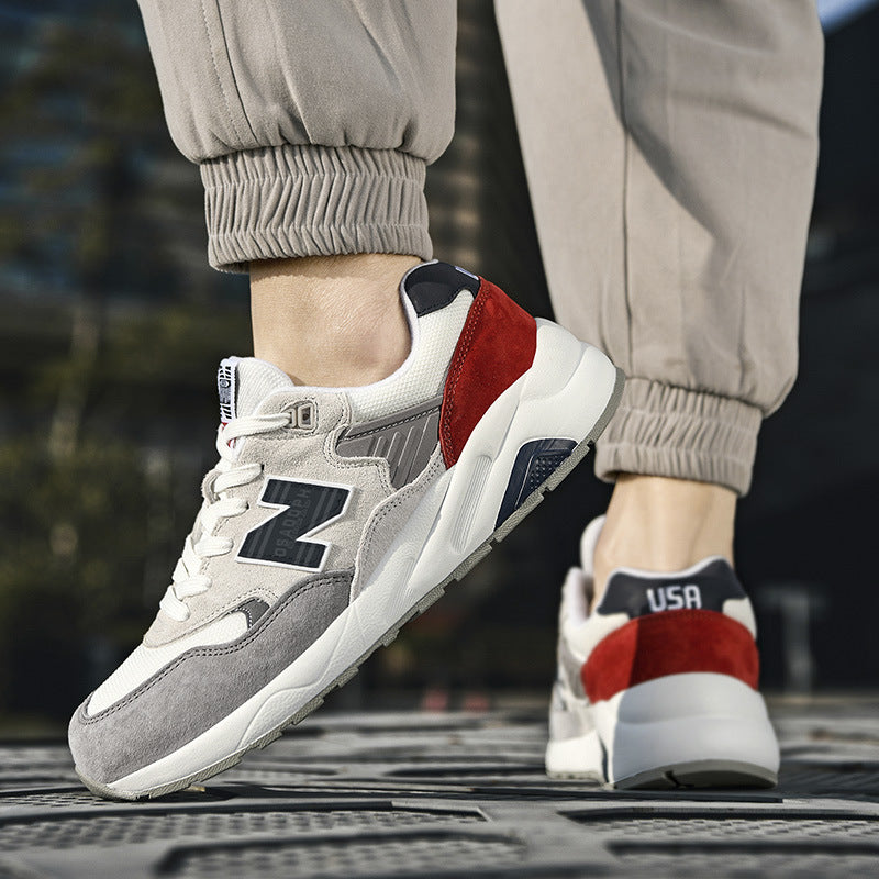 Carefully selected n men's shoes, breathable running shoes, genuine anti-odor, lightweight casual women's couples, official word 580, New Balance