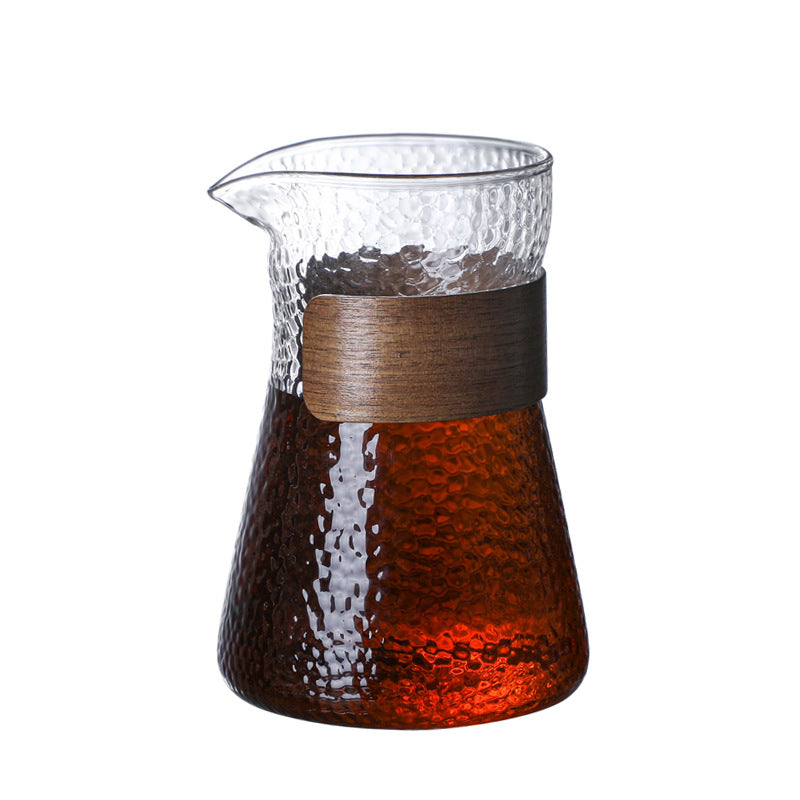Simple pour-over coffee sharing pot high borosilicate glass Japanese style hanging ear coffee cup cold brew pot coffee pot set