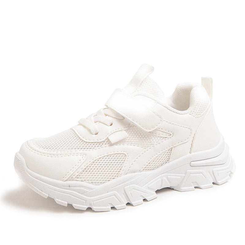 Boys' shoes 2026 summer mesh shoes medium and large children's breathable mesh summer single mesh hollow children's sneakers trend