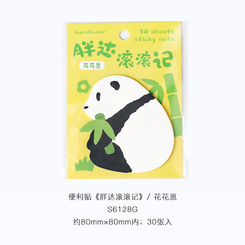 Lovers of the letter post-it notes Fat Da Rolling Notes Panda Alien Sticky Notes Refrigerator Student Message Memo N Times Stickers