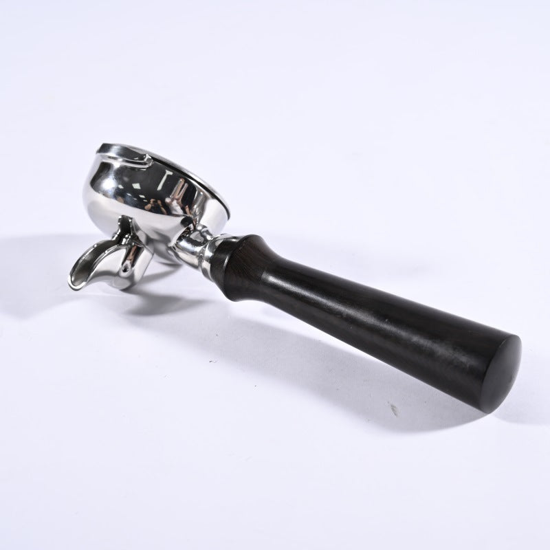 Stainless Steel Amphora 58mm Handle Double Spout Split E61 Universal Solid Wood Espresso Machine Handle