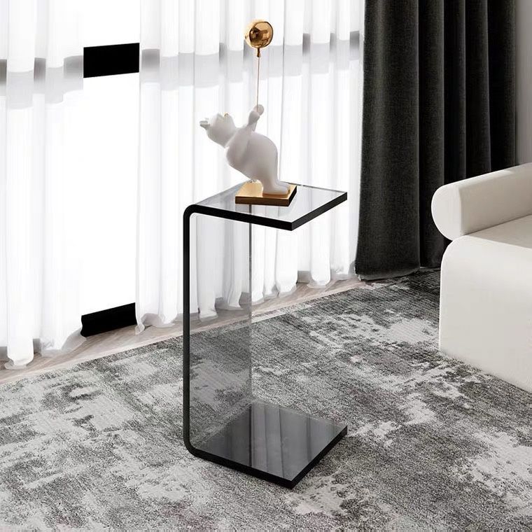 Light luxury acrylic side table sofa small side table simple living room net red bay window coffee table Nordic bedroom transparent corner table