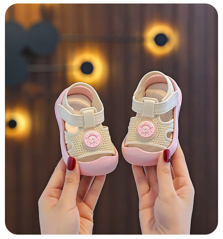 Toddler shoes girls' baby sandals summer baby shoes boys' soft-soled sandals are non-slip and wear-resistant