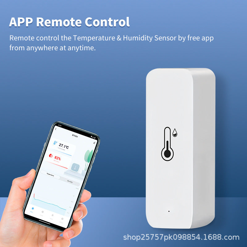 Tuya WiFi ZigBee Smart Home Temperature and Humidity Sensing Digital Display APP Remote Control Temperature and Humidity Sensing