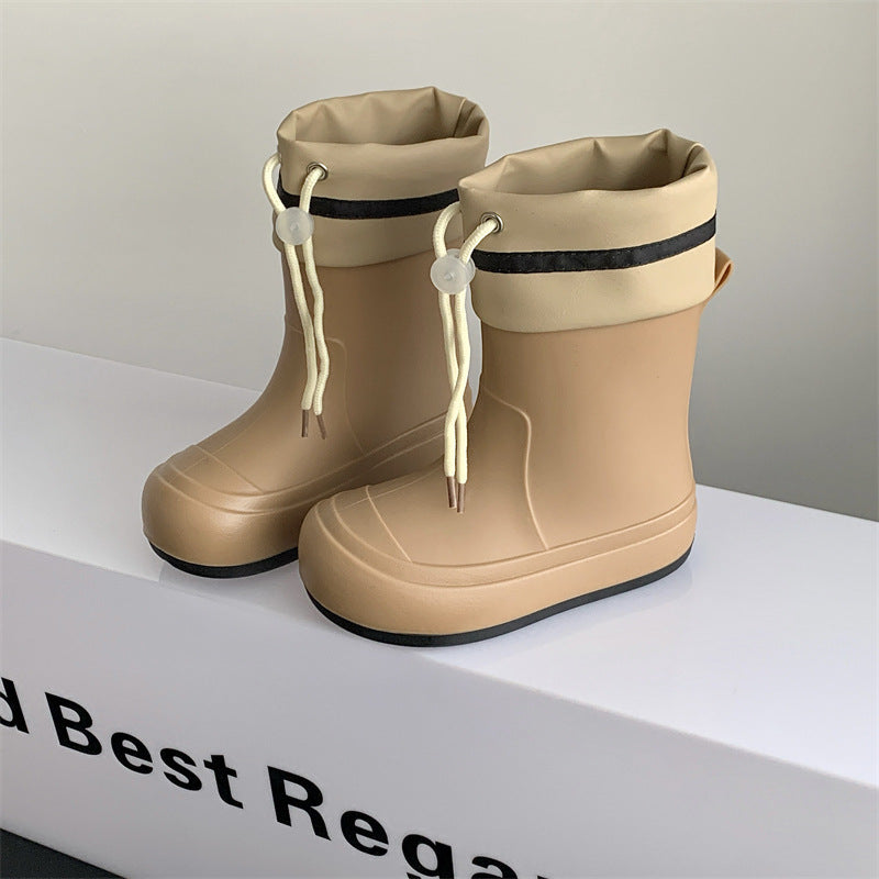 Non-slip medium-cut parent-child rain boots, cute children's rain boots in summer, outdoor school students, water boots, leisure and water play