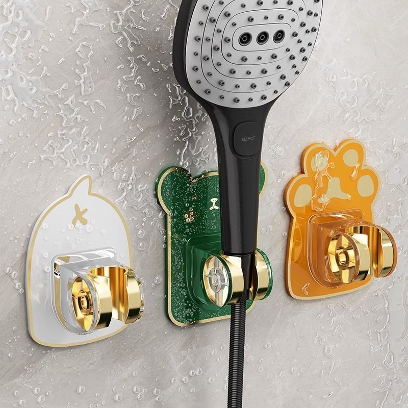 Non-perforated shower bracket, bathroom shower head fixing artifact, multi-gear adjustable shower head hanger, spray head wall seat sticker