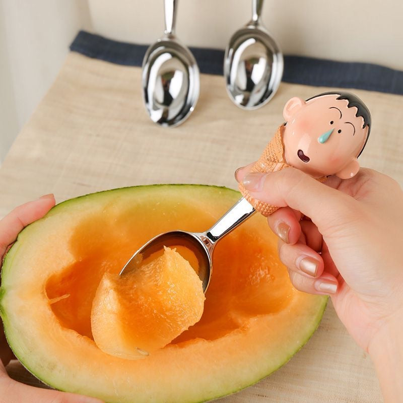 Crab claw spoon, apple kernel spoon, ice cream spoon, household creative cartoon cute dessert spoon, high-value rice spoon soup