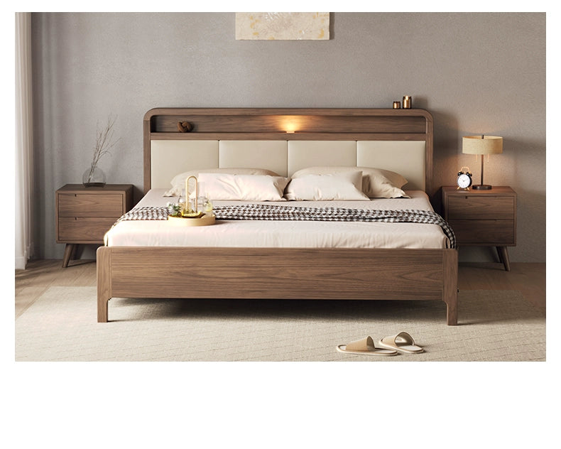 Solid wood bed Double bed