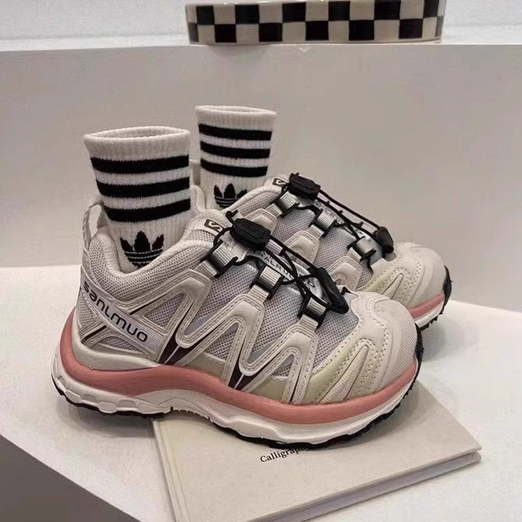 Zhigu children's sneakers 2025 spring and autumn new lightweight breathable mesh shoes for boys and girls, dad shoes, baby shoes