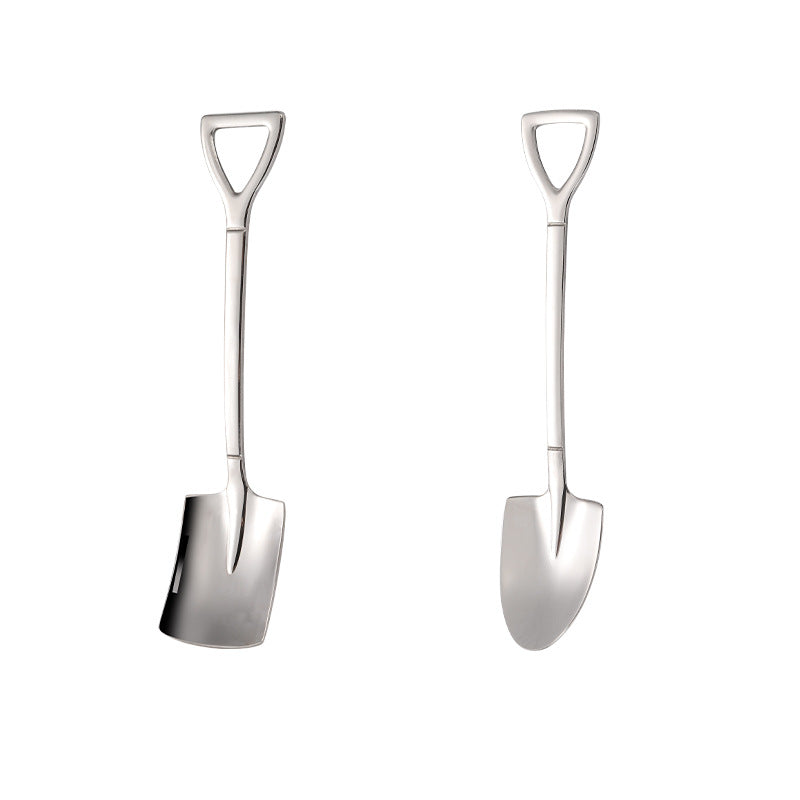 Stainless steel shovel spoon, watermelon spoon, Internet celebrity creative stirring spoon, dessert ice cream, ice cream spoon, ordnance shovel spoon