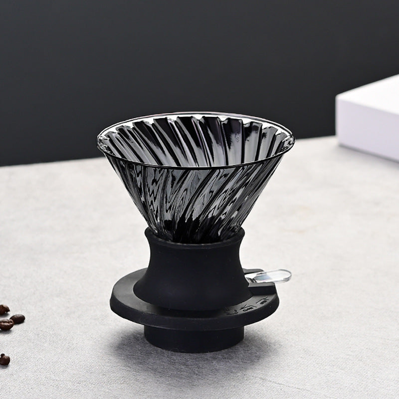 V60 Coffee Filter Cup Hand Pour Coffee Sharing Pot Set Coffee Glass Drip Filter Cup Hanging Ear Coffee Cup Smart Cup