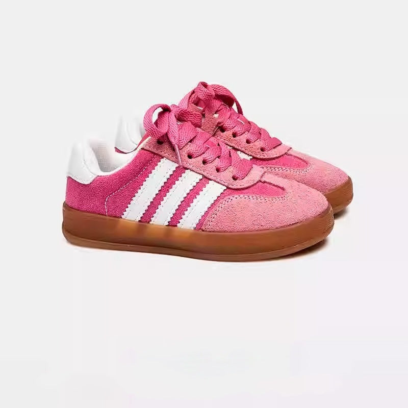 Children's Shoes Spring Autumn 2025 New Breathable Girls German Training Shoes Velcro Boys Sneakers Low Top Sneakers