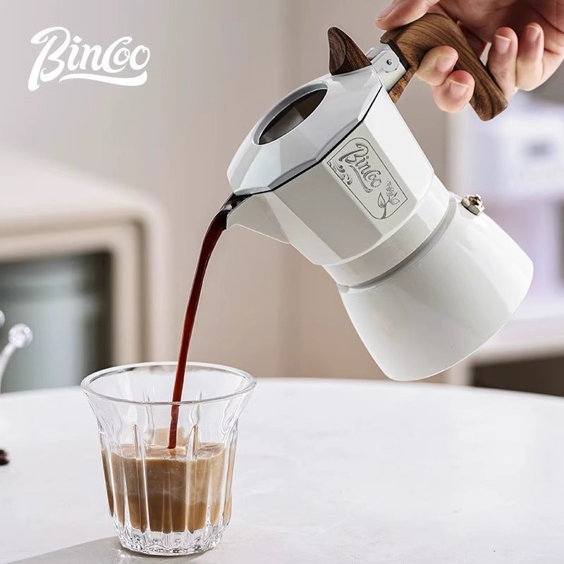 Bincoo Double Valve Coffee Moka Pot Espresso Coffee Pot Espresso Coffee Maker Espresso Home User Exterior Set Coffee Utensils
