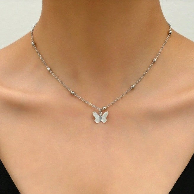 alloy sexy back chain necklace fashion simple bow pendant body chain women's long necklace jewelry wholesale