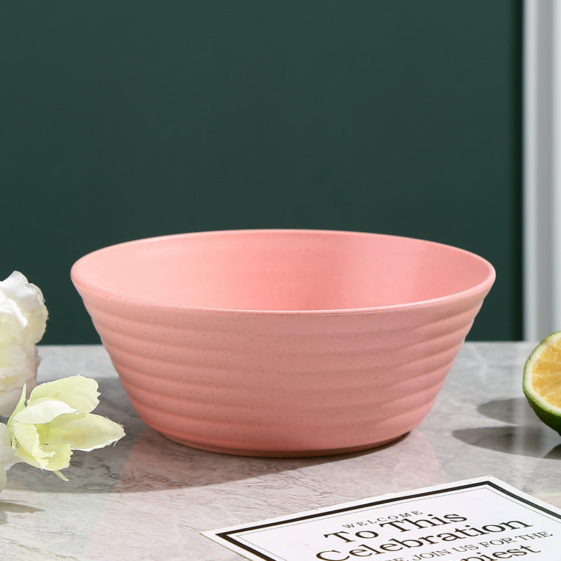 Simple ramen bowl plastic bowl large household instant noodle bowl spicy hot snail noodle special soup bowl anti-drop bowl wholesale
