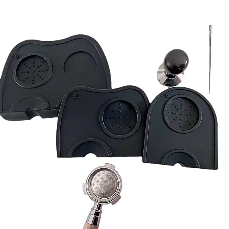 Factory spot silicone coffee press mat anti-slip mat coffee powder hammer mat espresso machine coffee mat