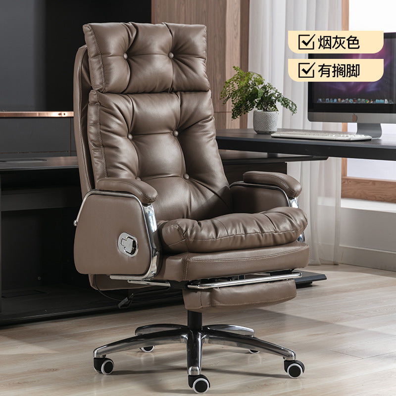 Leather boss chair reclining office chair ergonomic computer chair office business executive chair manufacturers