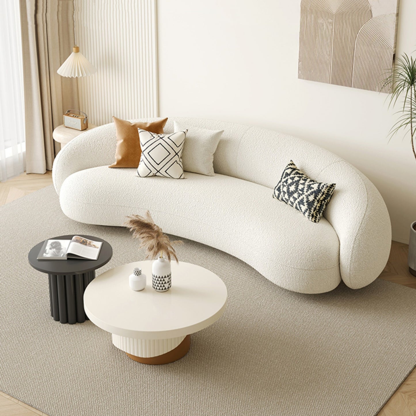 Lamb wool sofa