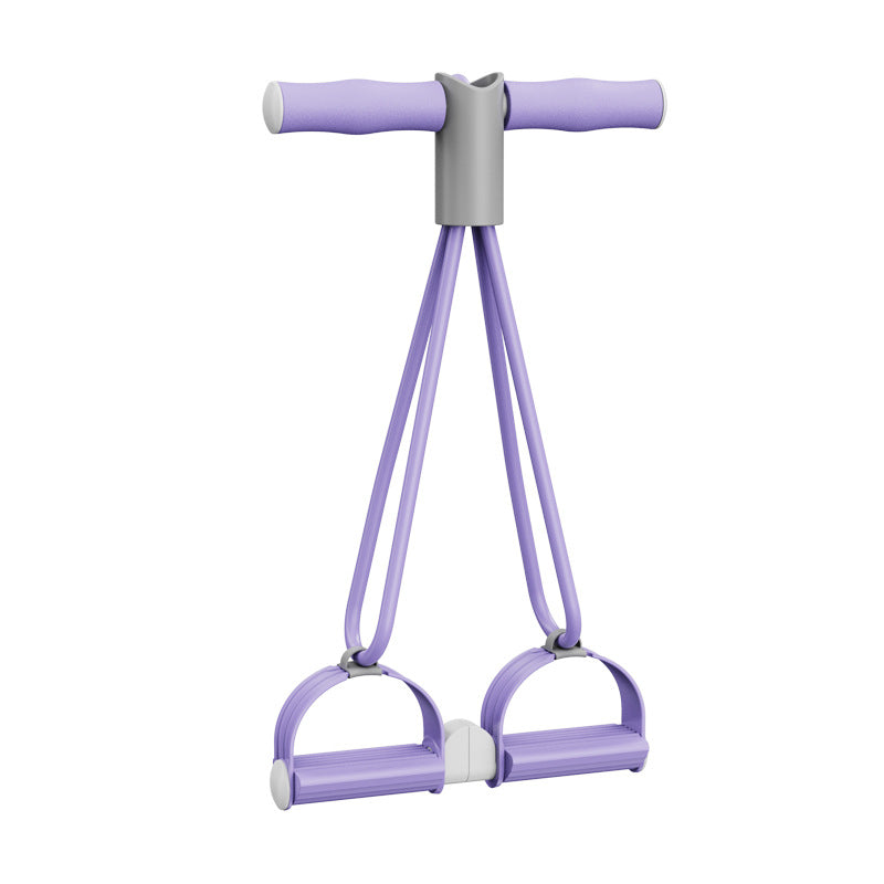 Pedal puller home yoga leg four-tube elastic rope whole body stretch pull rope sit-ups auxiliary
