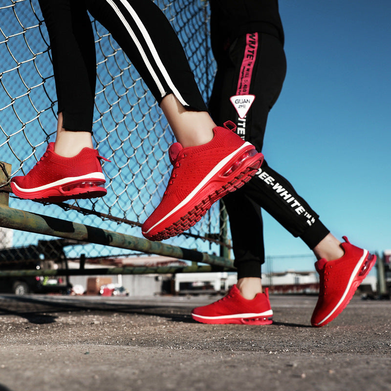 2024 New Casual Shoes Couples Outdoor Sneakers Breathable Mesh Shoes Air Cushion Sole Men's Shoes Couple Shoes Plus Size