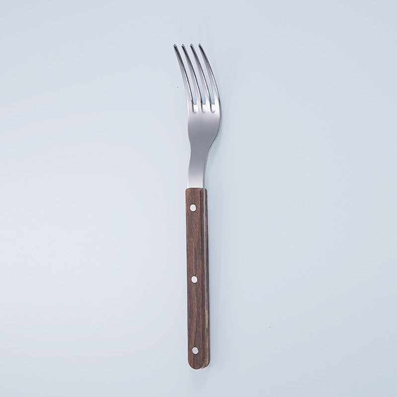 New stainless steel cutlery cutlery cutlery home kitchen hotel western restaurant steak knife clamp handle cutlery set wholesale