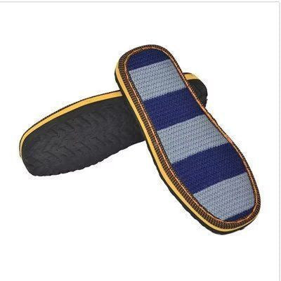 Ruzi cow embroidered soles spring, autumn and winter DIY hand-woven crystal bottom cow tendon sole slippers wear-resistant anti-slip protection