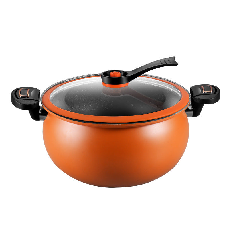Fat Dundun micro pressure cooker household non-stick soup pot fat dudu multi-functional small induction cooker gas general saucepan