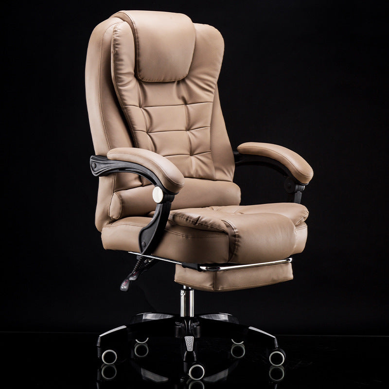 Computer chair, home office chair, comfortable study, modern simple swivel chair chair, lazy boss chair