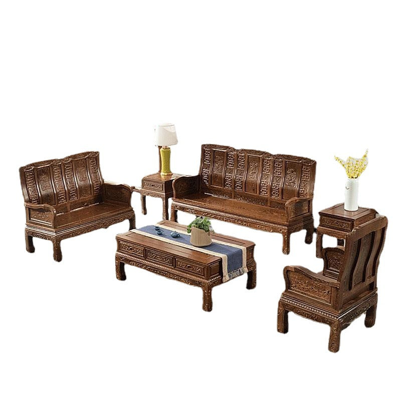 Solid wood sofa