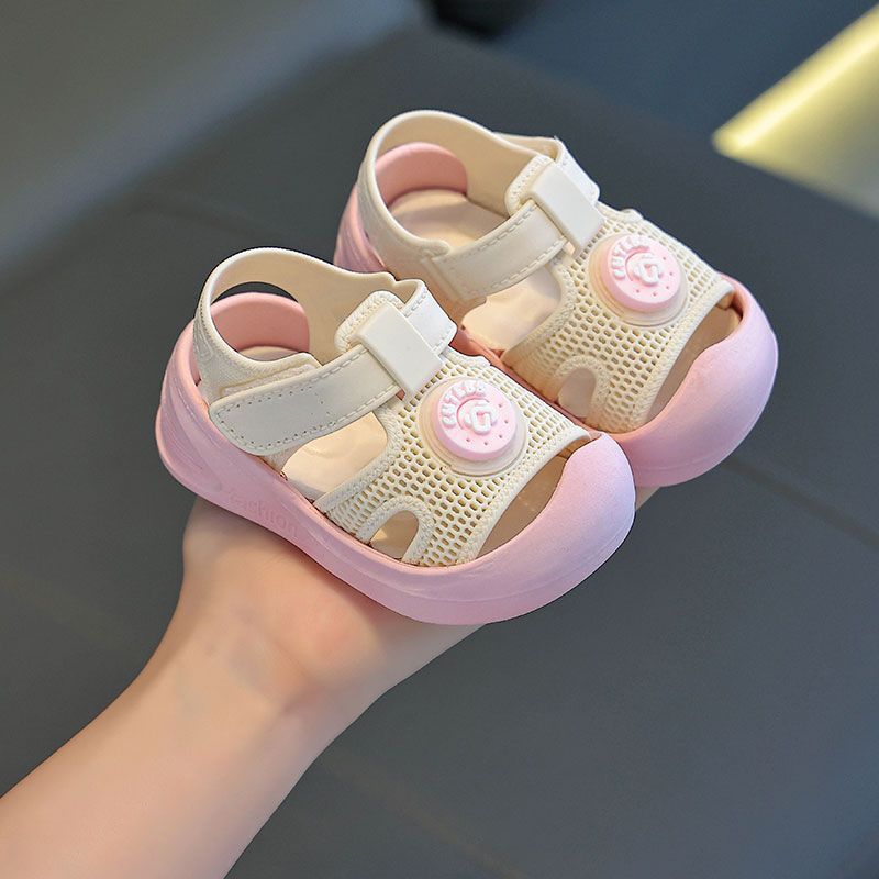 Toddler shoes 2025 new children's baby sandals non-slip summer baby shoes soft sole breathable toe toe boys and girls